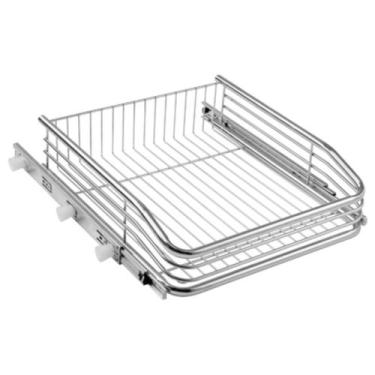 Imagem de Gaveta Aramada Deslizante 470mm com Trilho Corrediça Multiuso Fruteira