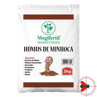 Imagem de Humus de Minhoca Adubo Orgânico Emb. 2KG - MogiFertil