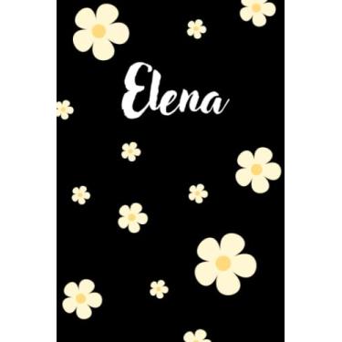 Imagem de Elena: Diario/Libreta de Notas/Cuaderno: 120 páginas 6x9¨ (15X23 cm), páginas con rayas horizontales color crema