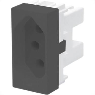 Imagem de Modulo Fame Habitat Black 4036 1Tomada 20A