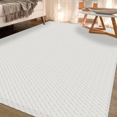 Imagem de Tapete Sala Antiderrapante 1,40m x 2,50m Zig Zag (Cru)