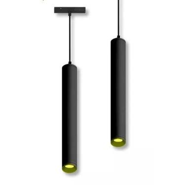 Imagem de Pendente Tubinho De Led P/ Trilho Magnético Preto 10w 30cm - VLED, 300