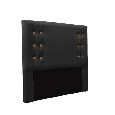 Imagem de Cabeceira Casal Gênova Veludo Preta