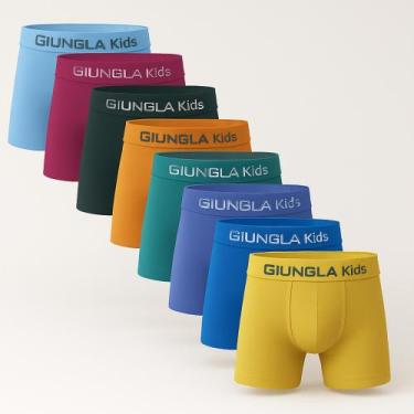 Imagem de Cueca Boxer Infantil Masculina Giungla  Microfibra  Kit 5 Unidades, Li
