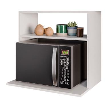 Imagem de Suporte Aéreo Multiuso Para Forno Micro-Ondas Luara 60cm Branco - Abmaza
