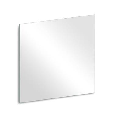 Imagem de QEEYON Folha espelhada quadrada de vidro para decoração de parede, 20 x 20 x 1 peça pequena bandeja decorativa espelhada placas de vela para centros de mesa, casamento, projeto DIY, banheiro, quartos