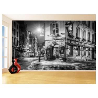 Imagem de Papel De Parede 3D Cidade Londres Pub Bar Rua 3,5M Ncd259 - Você Decor