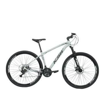 Imagem de Bicicleta Bike Aro 29 KSW e KSX XLT 200 MTB Alumínio 21V Câmbio Especial - Cabeamento Superior Interno (CINZA PORSCHE (ADS PRETO), 21)