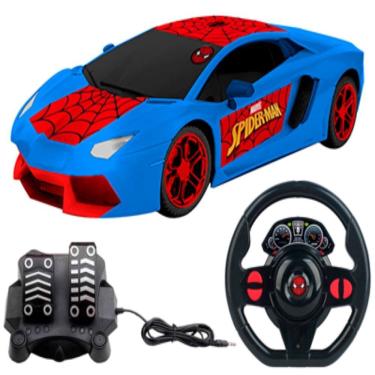 Imagem de Carrinho de Controle Remoto 7 Funções Homem-Aranha Webcontrol - Candide