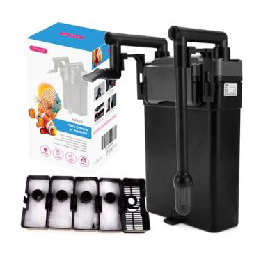 Imagem de NEWPET Filtro Externo Hang-On 500L/H 6W, Filtro Suspenso Ultra Silencioso para Aquários (110V)