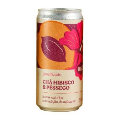 Imagem de Chá Brazô Hibisco e Pêssego com Gás 269ml