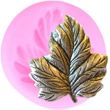 Imagem de Moldes de silicone de folha de bordo para decoração de bolos, topos de cupcake, fondant, chocolate, polímero, argila, pasta de goma
