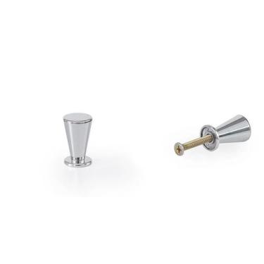 Imagem de Kit 10 Puxador Tulipa Ponto Puxadores Gaveta Armario - Telis Ferragens