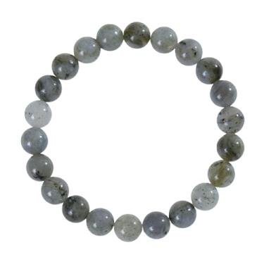 Imagem de Pulseira de cura para homens e mulheres, pulseiras com contas de pedras naturais de 6/8 mm para alívio da ansiedade, ioga, presente inspirador, One Size, Pedra, Sem Pedra Preciosa