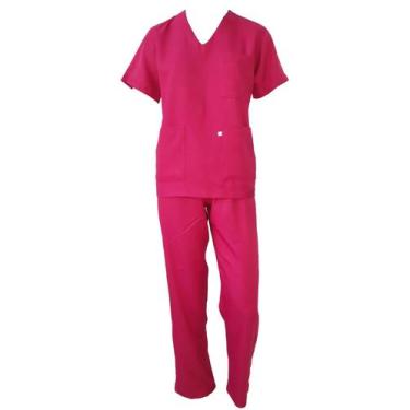 Imagem de Conjunto Cirúrgico Pink Gabardini 100% Poliester Ref:624-14 - DIRLEI B