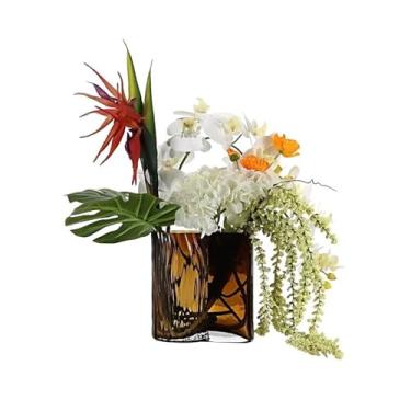 Imagem de VHDY85KA Decorações Villa Hotel decorações macias de alta qualidade moderna simulação arranjos florais mesa centro de mesa centro de mesa flores decorativas casa de fazenda