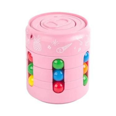 Imagem de Cubo Giratório Quebra-Cabeça De Grãos: Jogo Antiestresse Para Crianças