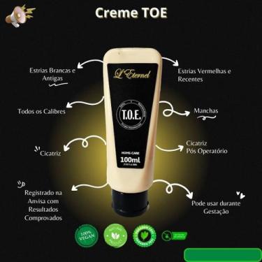 Imagem de Creme toe tratamento ortomolecular para estrias 100g - LETERNEL
