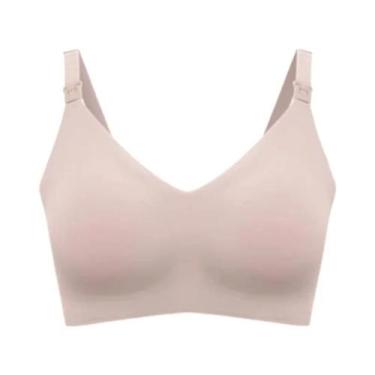 Imagem de Sutiã De Amamentação plus Size Ultrafino Sem Costura Com Bojo E Corte 