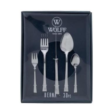 Imagem de Faqueiro 30 Peças Wolff Berna de Aço Inox