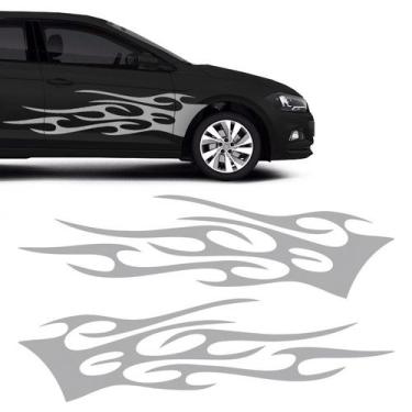 Imagem de Kit Faixa Adesivo Lateral Tuning Tribal Personalizado Carro - SPORTINO