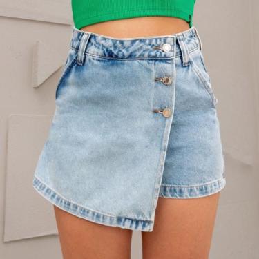 Imagem de Shorts Saia Jeans Wrap Feminina Revanche Waterloo, 42