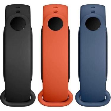 Imagem de Alças de reposição Xiaomi Mi Smart Band 6 (pacote com 3) azul laranja 