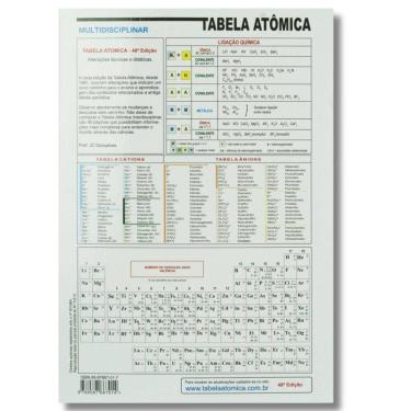 Imagem de Tabela Periódica Atômica Multidiciplinar 44ª Edição para Estudantes e Professores Edito...