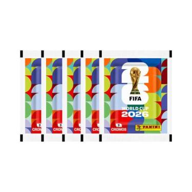 Imagem de Kit 5 Envelopes De Figurinhas Copa do Mundo 2026 FIFA Panini Com 35 Cr