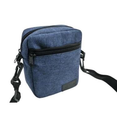 Imagem de Mini Bolsa Shoulder Nylon bubag Unissex, Azul marinho