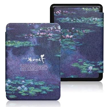 Imagem de CCOO Capa para todos os novos Kindle Basic 10ª geração lançado em 2019, capa de poliuretano premium com hibernar e despertar automáticos