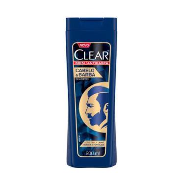Imagem de Shampoo Clear Men Anticaspa Cabelo & Barba 200ml