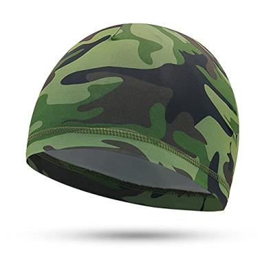 Imagem de Tingpai Esportes ao ar livre masculino boné de ciclismo bicicleta capacete forro corrida esqui gorro de motocicleta boné clava