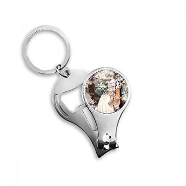 Imagem de Alicate de unha feminino chinês estilo clássico illustrador de unhas chaveiro abridor de garrafa cortador