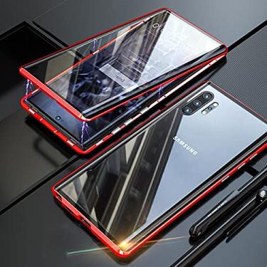 Imagem de 360 Protect Case para Samsung Galaxy Note 8 9 10 20 S7 S8 S9 S10 S20 S21 A80 A72 A71 A70 A60 Plus Lite Ultra FE Capa Magnética, Vermelho, Para Nota 20