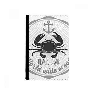 Imagem de Porta-passaporte com estampa de organismo marinho para desenho de caranguejo Notecase Burse carteira porta-cartões