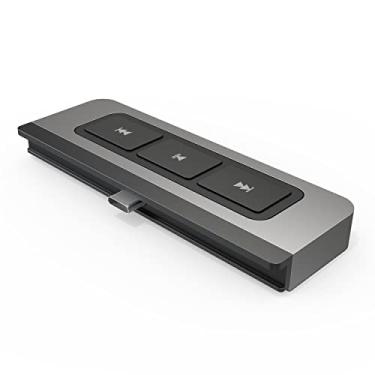 Imagem de Hyper Drive USB C Hub com botões de atalho do iPad Media Player, inclui HDMI 4K60Hz, USB-C 5Gbps, USB-A 5Gbps, leitor de cartão MicroSD/SD, entrada de fone de ouvido de 3,5 mm, entretenimento infinito para iPad Pro Air Mini