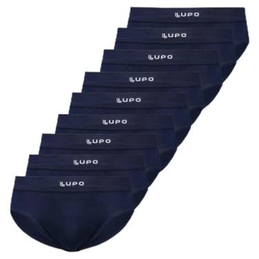 Imagem de Kit 9 Cuecas Boxer Lupo Micromodal Marinho P