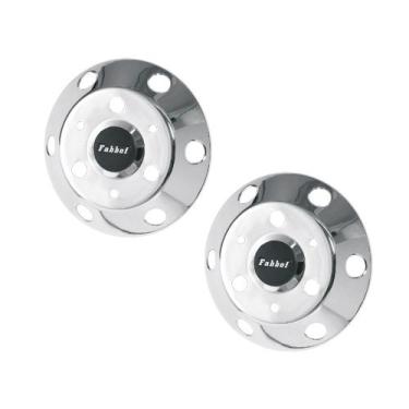 Imagem de Par Calota Americana Dianteira Pneu s Câmara Aro 17,5 - Fabbof