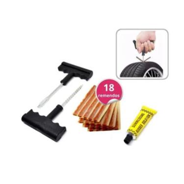 Imagem de Reparador De Pneus Carro Moto S/ Camara + 18 Macarrão - A.R Variedades