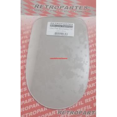 Imagem de : Lente refil espelho vidro Retrovisor Uno Economy Esquerdo Lado Motarista sem base
