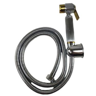 Imagem de Ducha Higienica Luxo Intimo Bide Chuveirinho de Mao Suporte Metal Crom