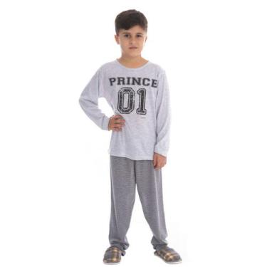 Imagem de Pijama Coleção Família Filho de inverno Victory, 10, Cinza