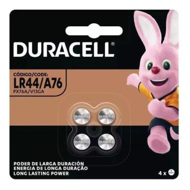 Imagem de Pilha LR44 Duracell A76 Botão C/4 Original Longa Duração