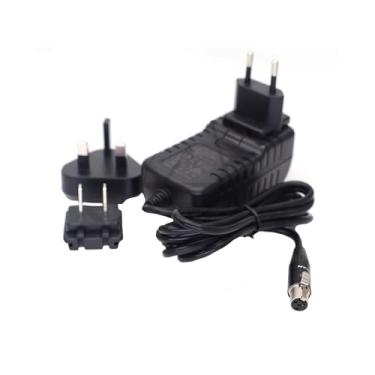 Imagem de ZBLZGP Adaptador de fonte de alimentação CA CC com XLR 4 pinos fêmea para câmara PMW FS7 FS5 Zaxcom Panasonic HPX 370 (Mini 4 pinos XLR 12 V 3A)