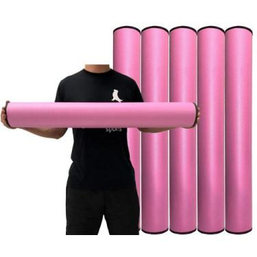 Imagem de Kit 5 Rolos Massagem Liberação Miofascial 90X12cm Rosa DF1067 Dafoca S