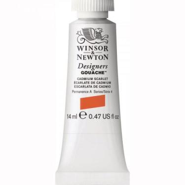 Imagem de Guache Winsor Newton Designers 14ml S4 106 Cadmium Scarlet - Winsor & 