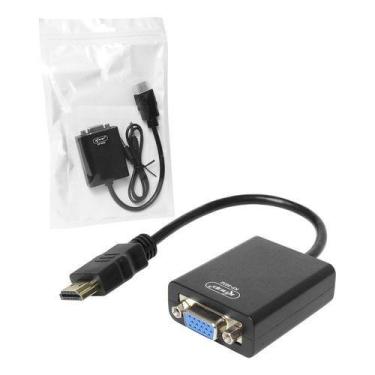 Imagem de Cabo Adaptador Conversor Hdmi Para Vga Com Saída P2 De Áudio - VIL