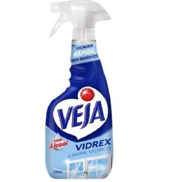 Imagem de Limpa Vidros Vidrex C/álcool Gatilho 500ml - Veja