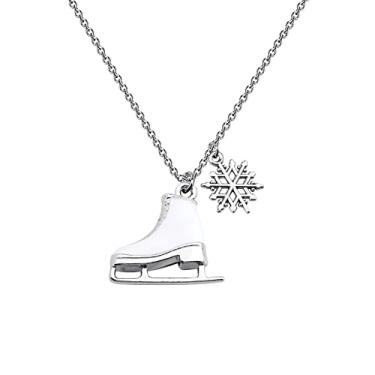 Imagem de Chaveiro de skatista, patins no gelo, branco, esmaltado, pingente, patinador, joia, skate, presente para amantes, Large, Metal Veludo metal